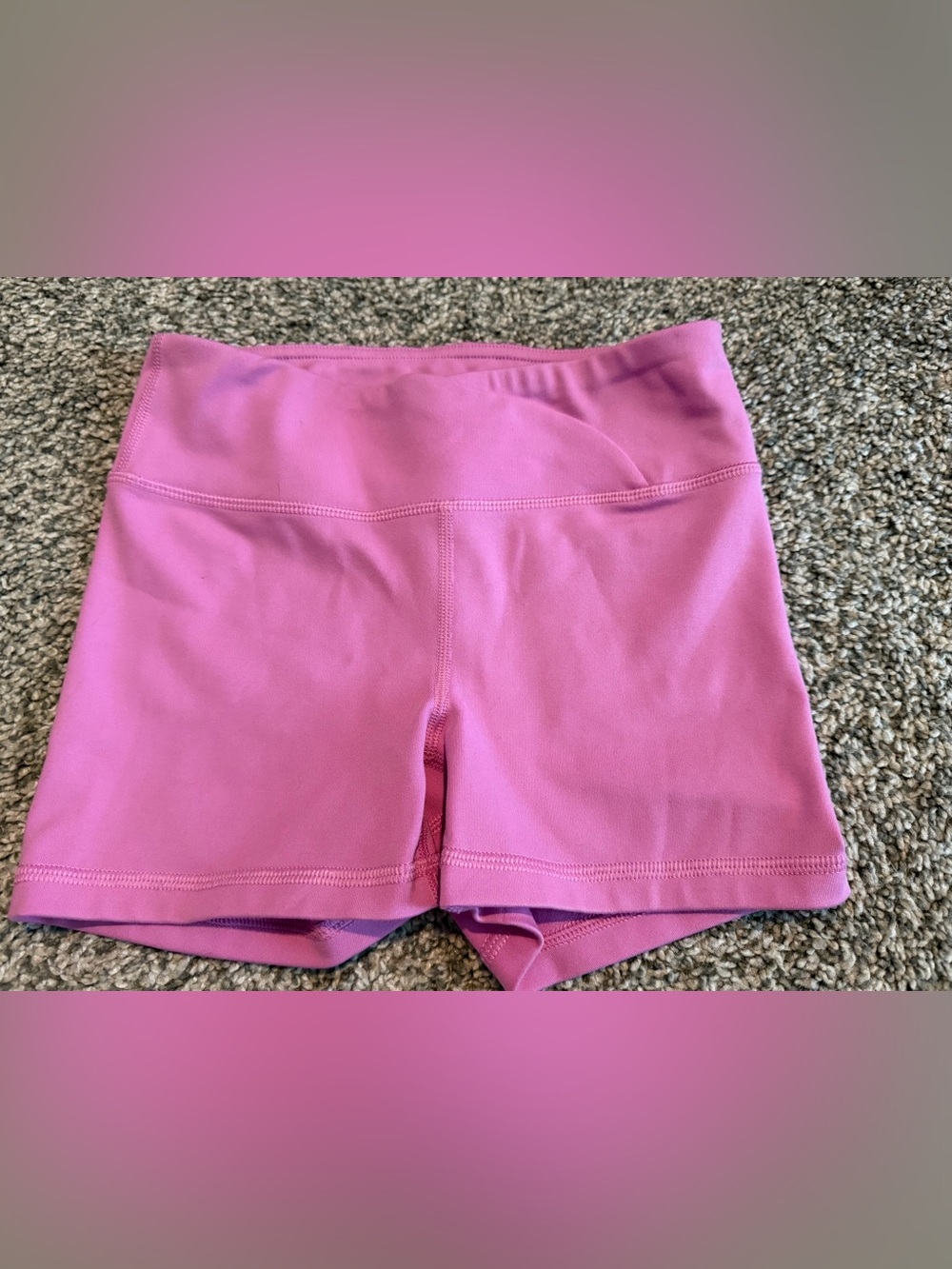 90 Degree by Reflex Girls Pink Dance Gymnastics Shorts Size 7/8
